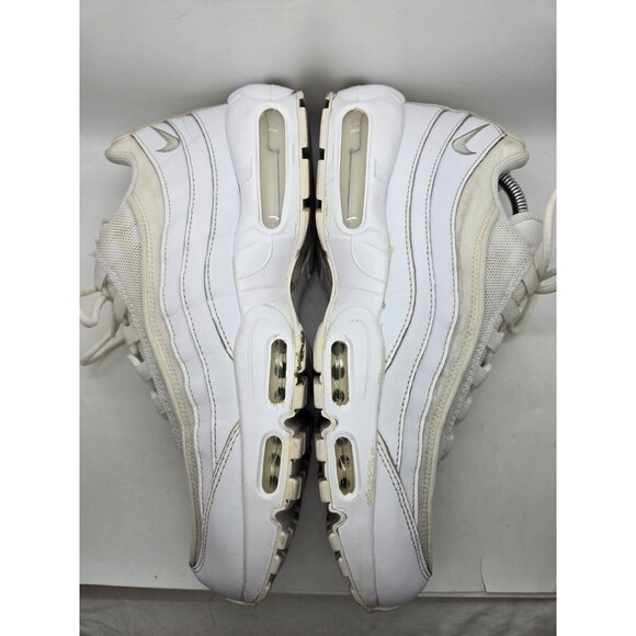 Nike Air Max 95 Essential Shoes Mens 11.5 Triple White Athletic Running Sneakers main image 2